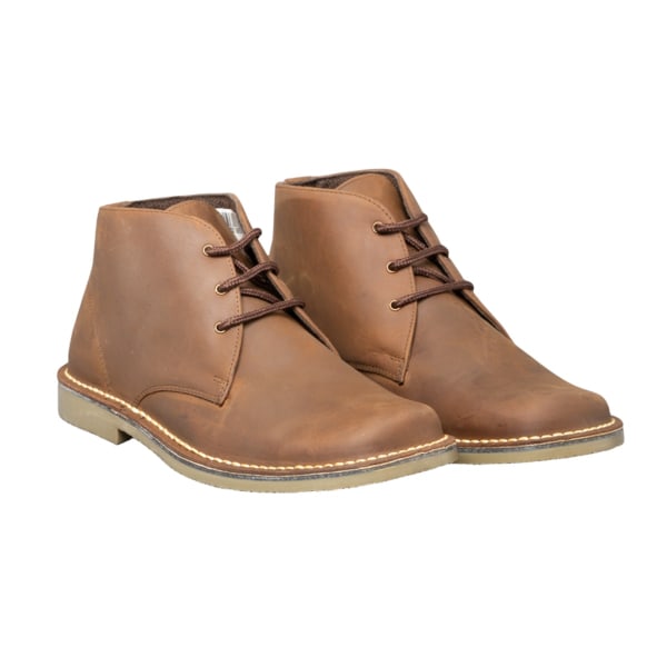 Roamers herr Waxy Leather Fulfit Desert Boots 6 UK brun Brown 6 UK