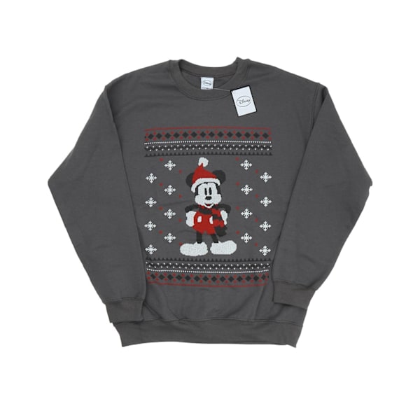 Disney Herr Mickey Mouse Halsduk Jul Sweatshirt S Charcoal Charcoal S