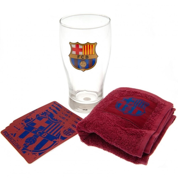 FC Barcelona Bar Set One Size Burgundy/Clear Burgundy/Clear One Size