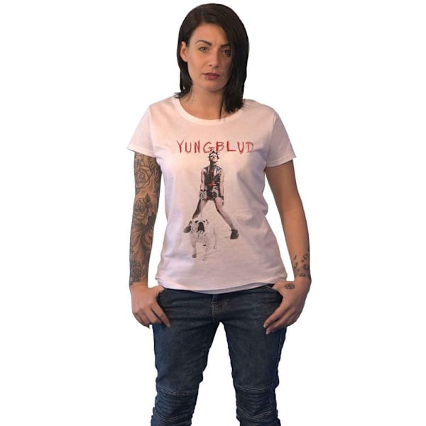 Yungblud Dam/Dam Strawberry Lipstick T-Shirt L Vit White L