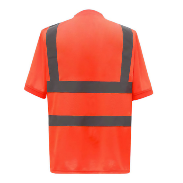 Yoko Unisex Vuxen Hi-Vis Säkerhet Kortärmad T-shirt 3XL Orange Orange 3XL