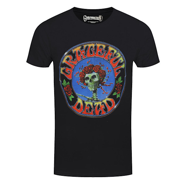 Grateful Dead Unisex Adult Bertha Circle Vintage Wash T-Shirt X Black XXL