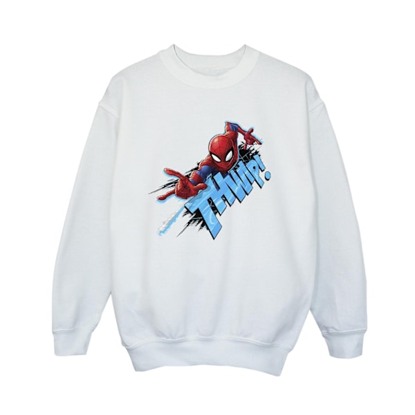 Marvel Boys Spider-Man Thump Sweatshirt 9-11 år Vit White 9-11 Years