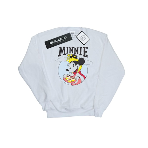 Disney Dam/Kvinnor Minnie Mouse Queen Sweatshirt XL Vit White XL