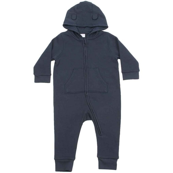 Larkwood Fleece All-In-One Pyjamas för Småbarn 12-18 Månader Marinblå Navy 12-18 Months