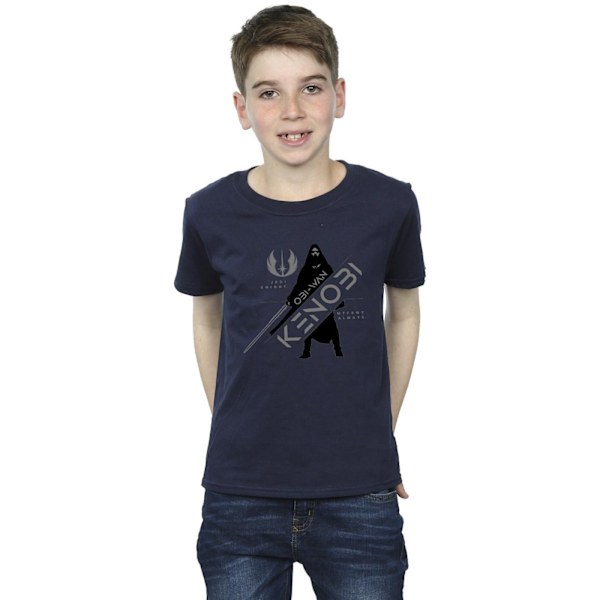 Star Wars Boys Obi-Wan Kenobi Jedi Knight T-Shirt 3-4 år Marinblå Navy Blue 3-4 Years
