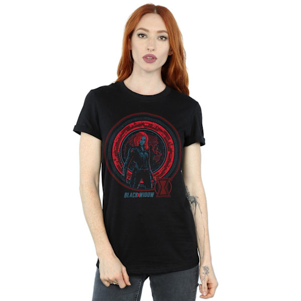 Marvel Womens/Ladies Black Widow Movie Computer Globe Bomull Bo Black M
