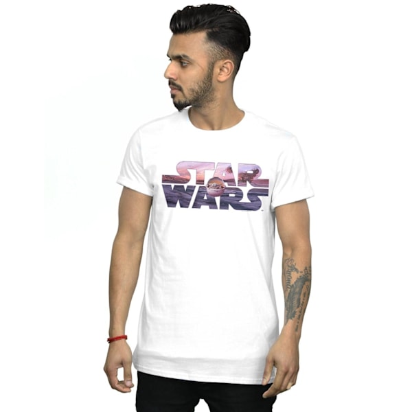 Star Wars The Mandalorian The Child Logo T-shirt M Vit White M