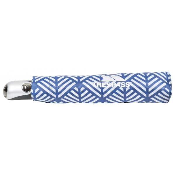 Trespass Maggiemay Automatisk Paraply En Storlek Blå Chevron Pri Blue Chevron Print One Size