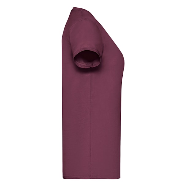 Fruit of the Loom Dam/Damer Lady Fit T-shirt XS Bourgogne Burgundy XS