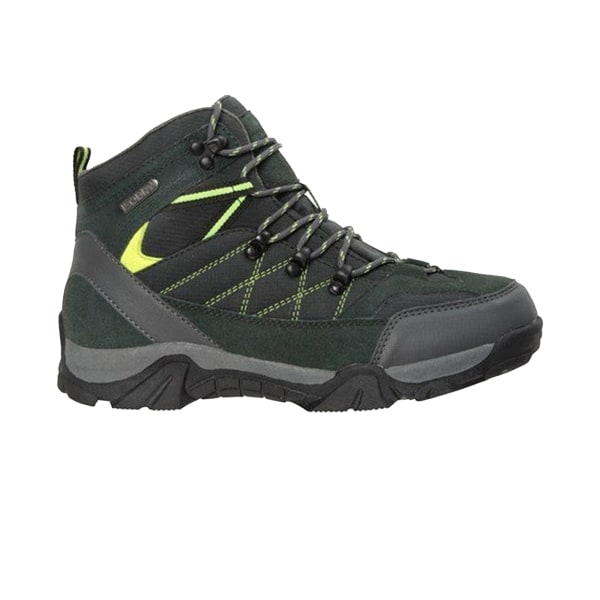 Mountain Warehouse Childrens/Kids Trail Mocka Walking Boots 3 U Lime 3 UK