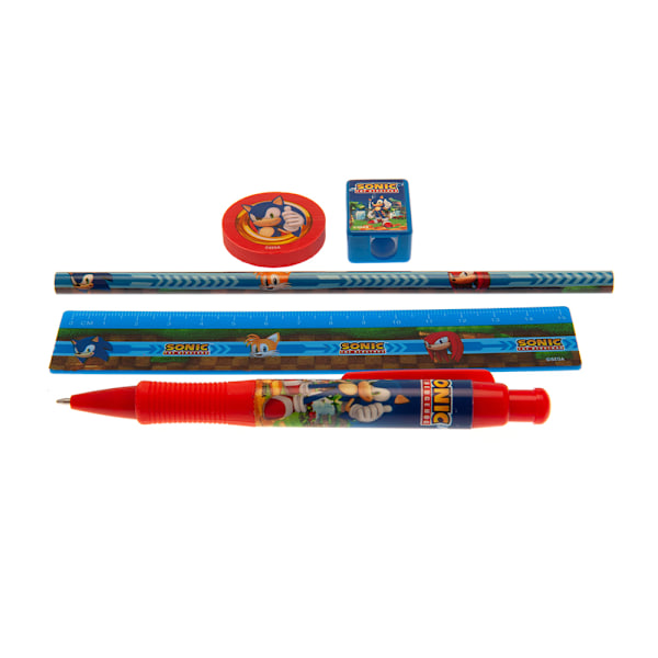 Sonic The Hedgehog Stationery Set (5-pack) One Size Blå/Röd Blue/Red One Size