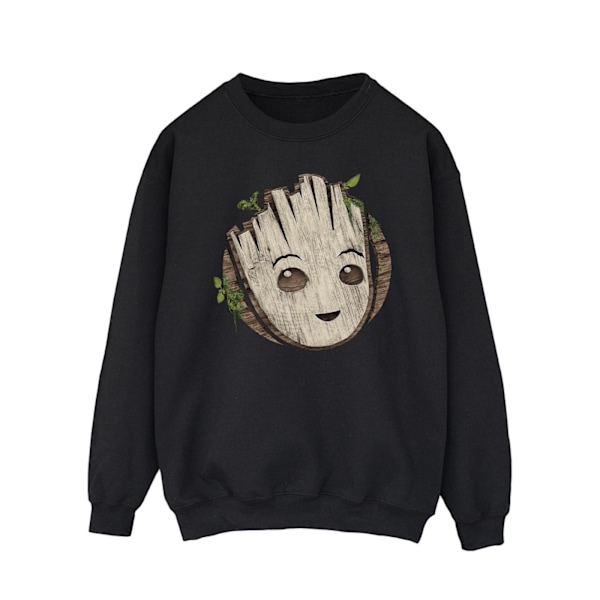 Marvel Herr I Am Groot Trähuvud Sweatshirt 3XL Svart Black 3XL