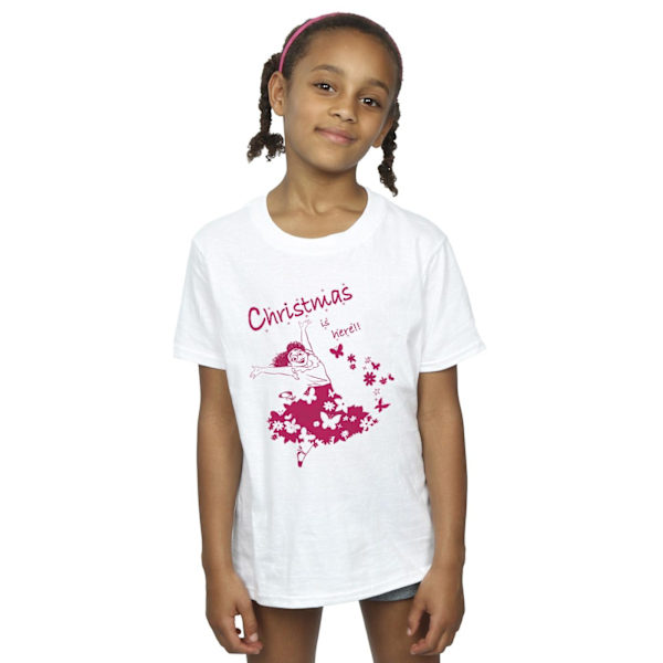 Disney Girls Encanto Julen Är Här Bomull T-shirt 12-13 År White 12-13 Years