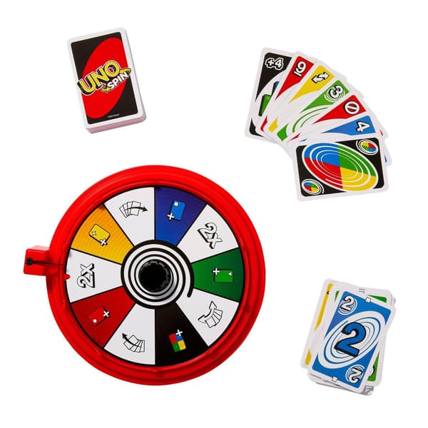 Uno Spin kortspel en storlek flerfärgad Multicoloured One Size