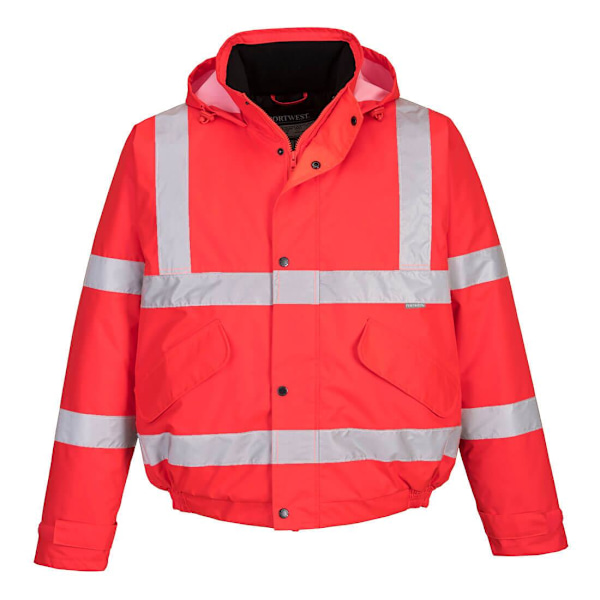 Portwest Herr Hi-Vis Vinter Bomberjacka M Röd Red M