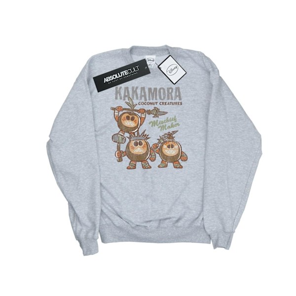 Disney Girls Moana Kakamora Mischief Maker Sweatshirt 7-8 år Sports Grey 7-8 Years