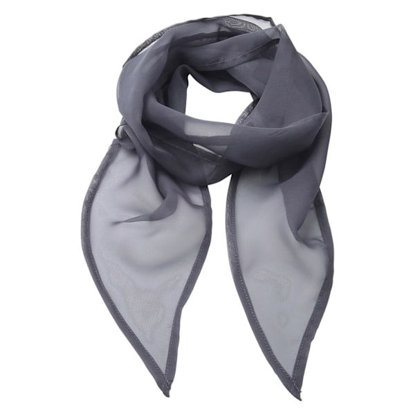 Premier Unisex Vuxen Färger Chiffong Scarf En Storlek Stål Steel One Size