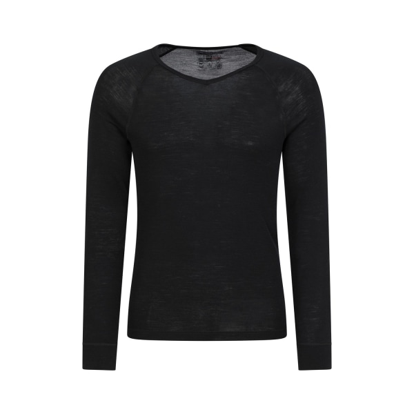 Mountain Warehouse Herr Merinoull V Neck Base Layer Top L Bla Black L