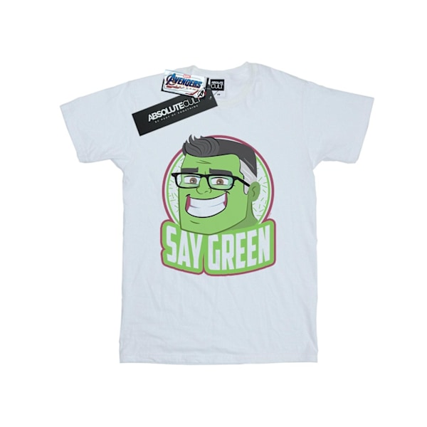Marvel Mens Avengers Endgame Hulk Say Green T-Shirt 4XL Vit White 4XL
