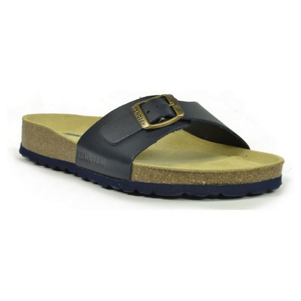 Sanosan Dam/Dam Malaga Sano Sandaler 3 UK Marinblå/Brun Navy/Brown 3 UK