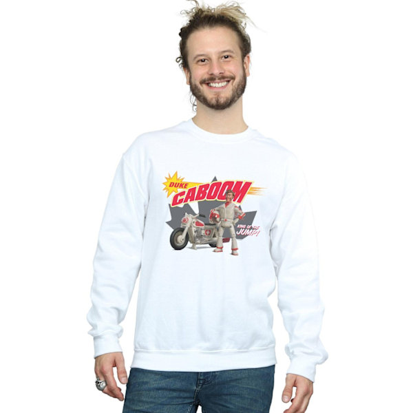 Disney Herr Toy Story 4 Duke Caboom King Of The Jump Sweatshirt White 5XL