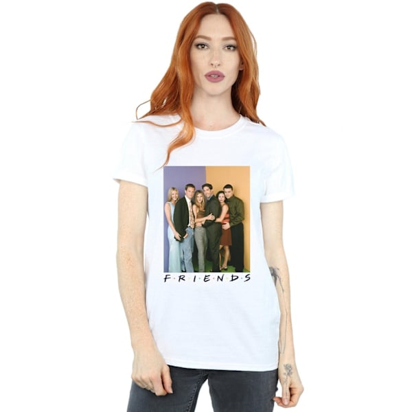 Friends Dam/Damer Gruppbild Bomull Boyfriend T-Shirt L Vit White L