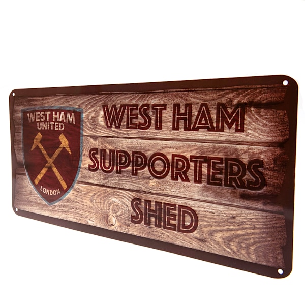 West Ham United FC Supporters Shed Plaque One Size Brown Brown One Size