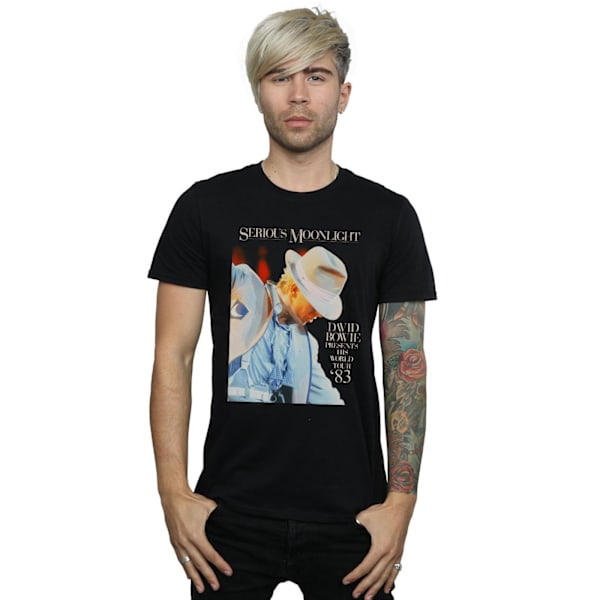 David Bowie Herr Serious Moonlight T-shirt L Svart Black L