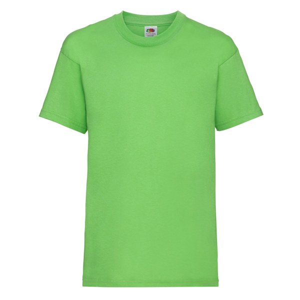 Fruit Of The Loom Barn/Barn Unisex Valueweight Kortärmad T-shirt Lime 9-11