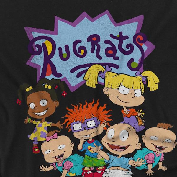 Rugrats Herr T-Shirt med Grupptryck 4XL Svart Black 4XL