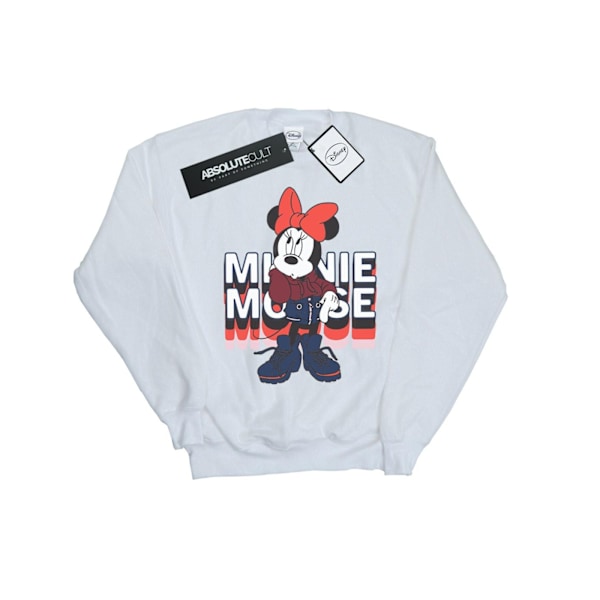 Disney Dam/Kvinnor Minnie Mouse I Hoodie Sweatshirt M Vit White M