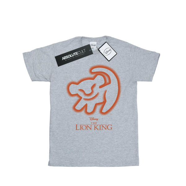 Disney Girls The Lion King Cave Drawing T-shirt bomull 9-11 Ja Sports Grey 9-11 Years