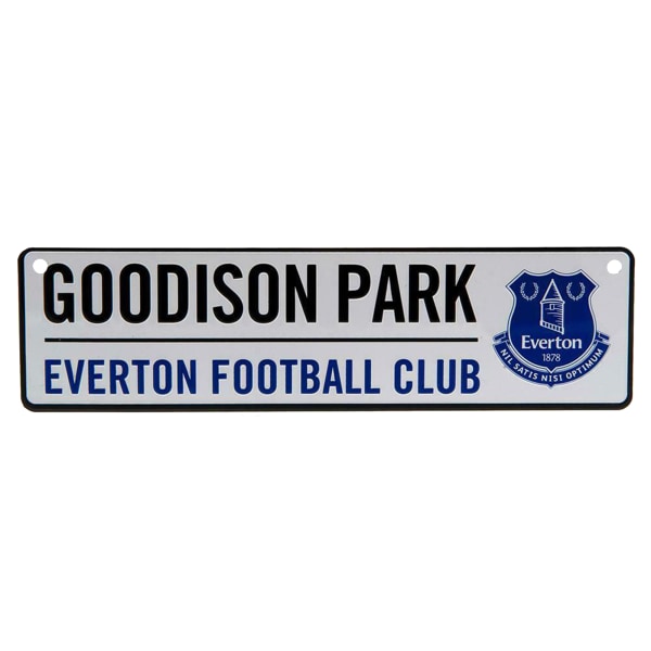Everton FC Official Football 3D Relief Metal Window Street Si White/Black/Blue One Size