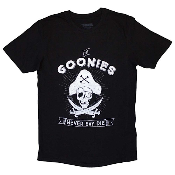 The Goonies Unisex Adult Never Say Die T-Shirt XL Svart Black XL
