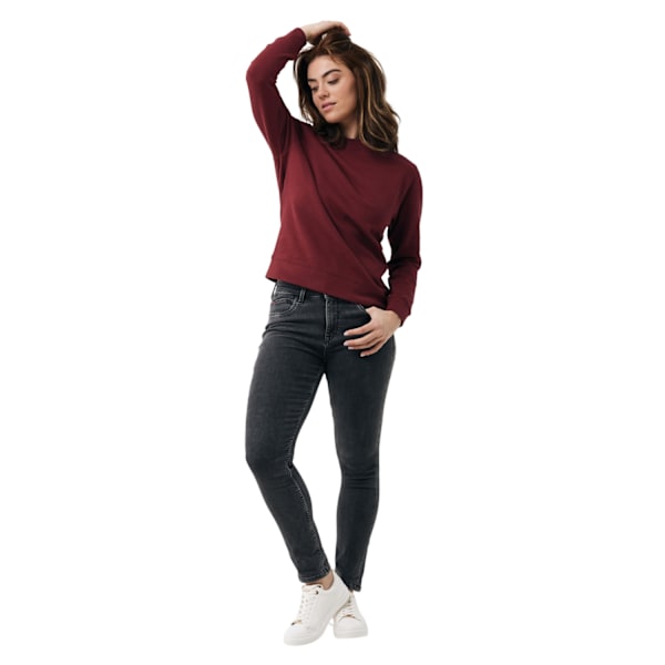 Iqoniq Unisex Vuxen Etosha Återvunnen Bomull Lättvikts Sweatshirt Burgundy L