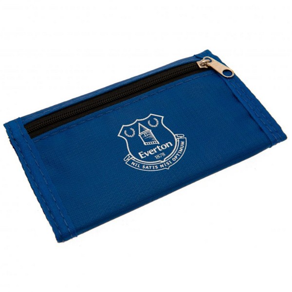 Everton FC Colour React Crest Nylon Wallet One Size Royal Blue/ Royal Blue/White One Size