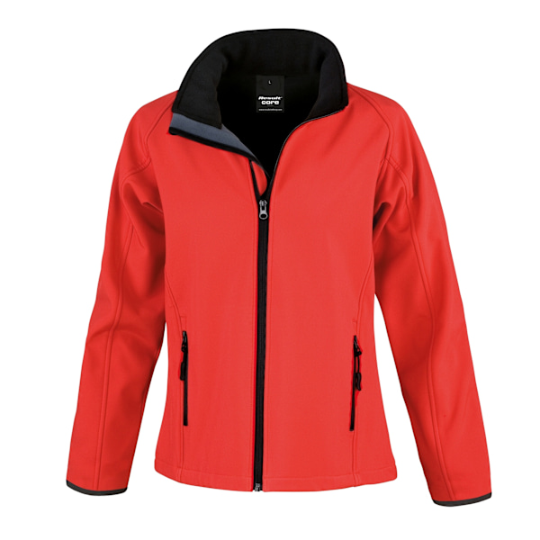 Result Dam/Kvinnor Core Tryckbar Softshelljacka M Röd / Svart Red / Black M