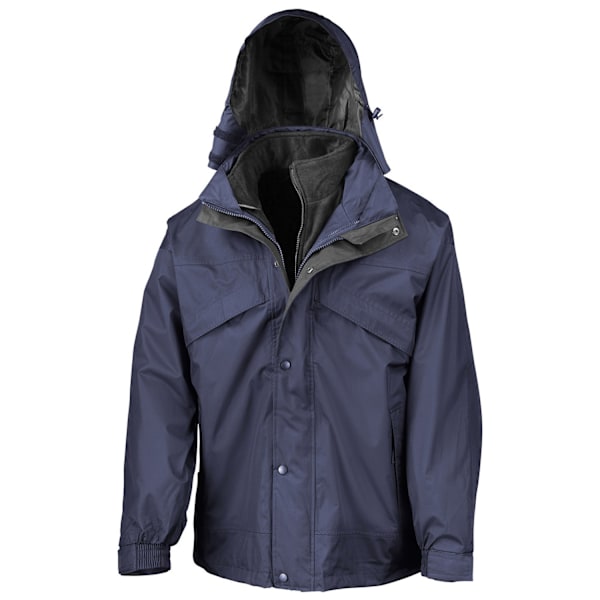 Result Herr Fleecefodrad 3 i 1 Vattentät Jacka XS Marinblå/Svart Navy/Black XS