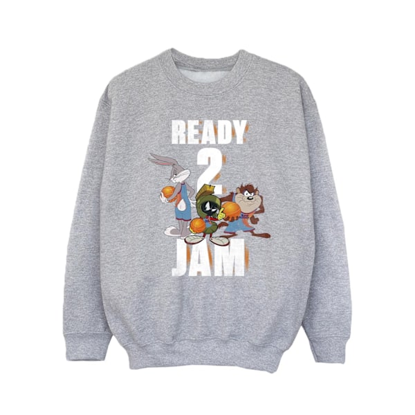 Space Jam: A New Legacy Girls Ready 2 Jam Sweatshirt 3-4 år Sports Grey 3-4 Years