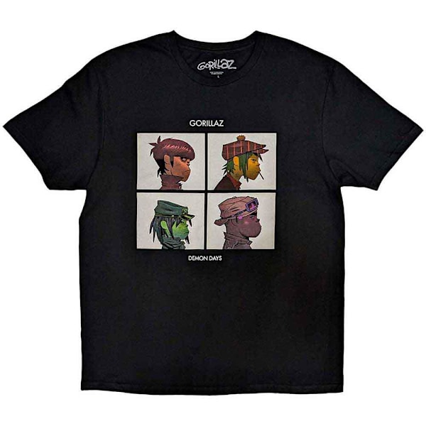 Gorillaz Barn/Barn Demon Days T-Shirt 3-4 År Svart Black 3-4 Years
