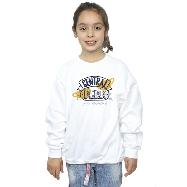 Friends Girls Central Perk Sweatshirt 7-8 år Vit White 7-8 Years