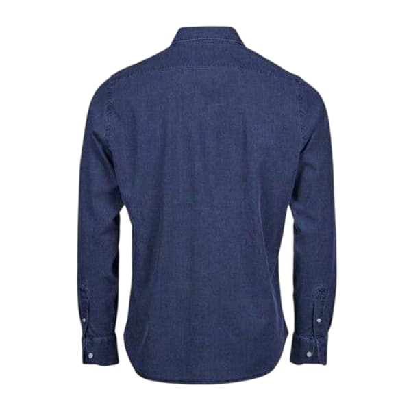 Tee Jays Herrskjorta i denim S Blå denim Blue Denim S
