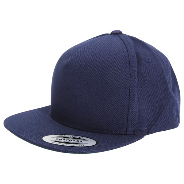 Yupoong Flexfit Unisex Enkel Klassisk 5-Panel Snapback Keps (Förpackning Navy One size
