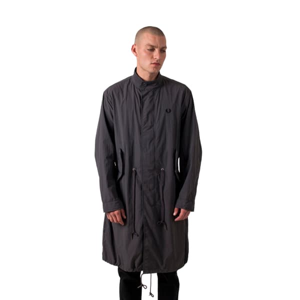 Fred Perry Herr Thin Straight Hem Parka M Gunmetal Gunmetal M