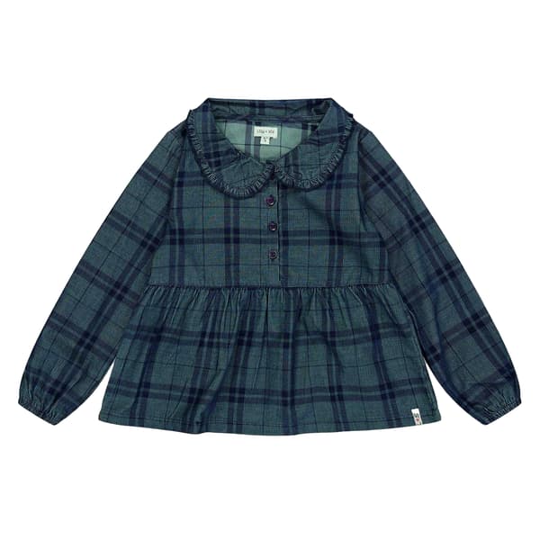 Lilly & Sid Barn/Barn Rutig Vanlig Blus 2-3 År Flerfärgad Multicoloured 2-3 Years