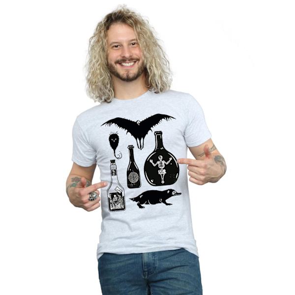 Fantastiska vidunder Mäns Plain Icons T-shirt 3XL Sports Grey Sports Grey 3XL