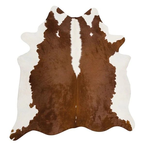 Eastern Counties Läder Ko Hud Läder Matta M Brun/Vit Brown/White M