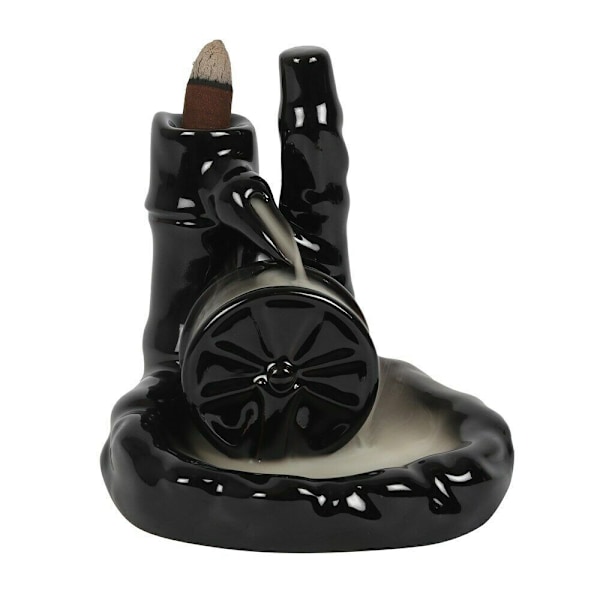 Något Annorlunda Tekanna Tillbaka Flöde Rökelse Brännare 15cm x 14cm Black 15cm x 14cm x 9cm