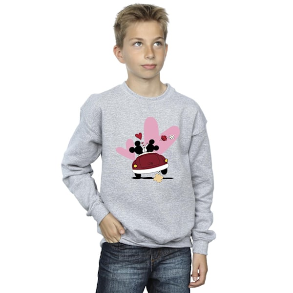 Disney Boys Mickey Mouse Car Print Sweatshirt 9-11 år Sport Sports Grey 9-11 Years